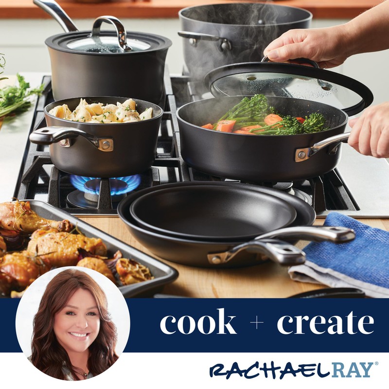 Rachael Ray Cook + Create Hard Anodized Nonstick Cookware/Pots and