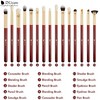 Red Eye Makeup Brush Set