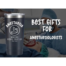 Onebttl Anesthesia Gifts for Men Women, Ideal Gifts Anesthesiologists on Christmas, Birthday, 20oz Stainless Steel Tumbler with Lid Straw