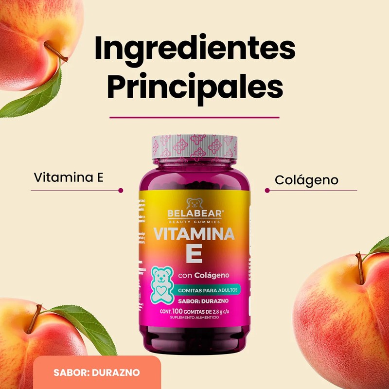 Pack x3 Gomitas de Colágeno | Suplemento Sabor Fresa, Durazno,