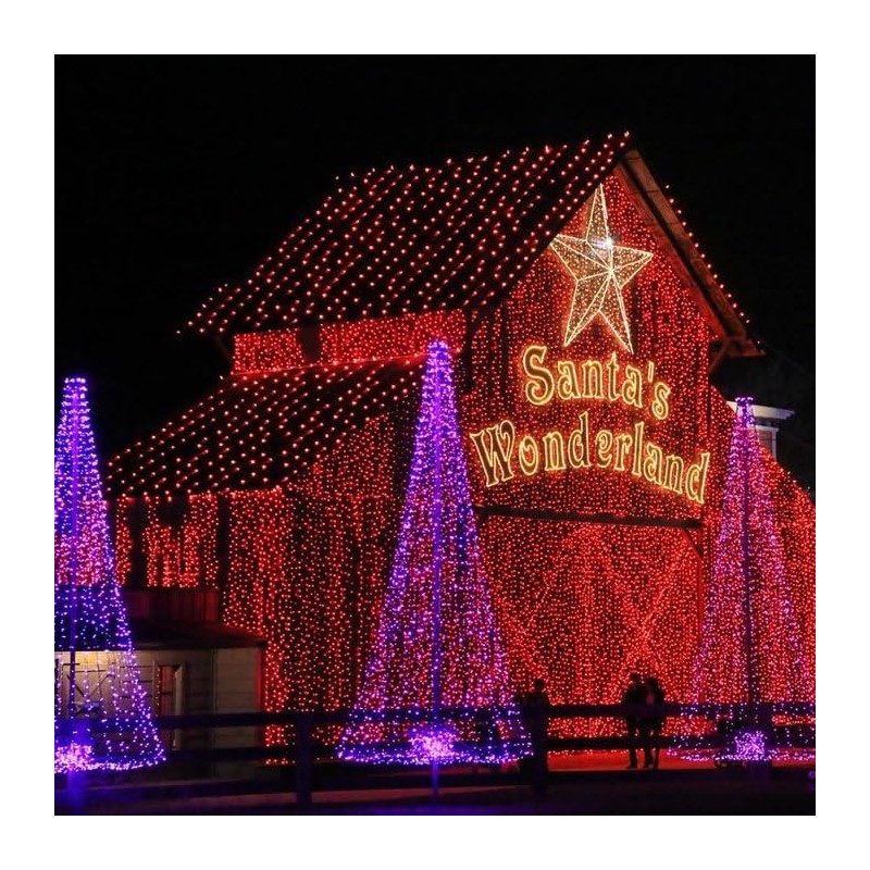 Connectable Purple and Orange Halloween Lights, 2Pack 164ft 400LED 13