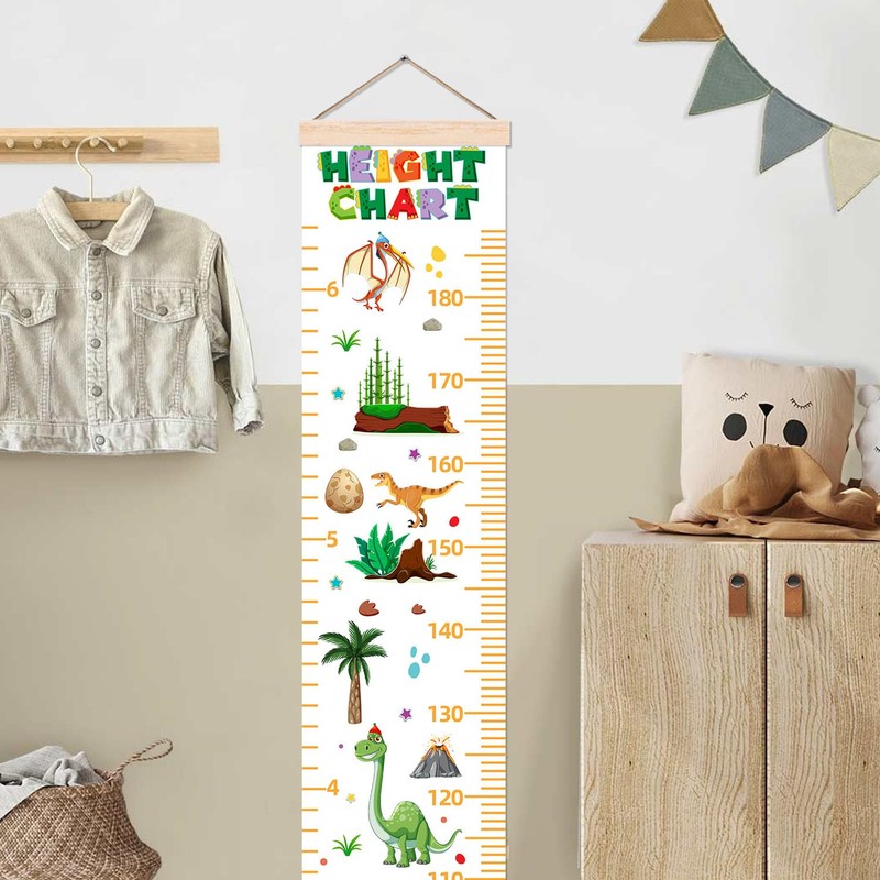 Baby Height Growth Chart, Dragon Theme Decor Height Chart for