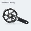 DJC Bike Chainring Direct Mount 6mm Offset Round Chainring for