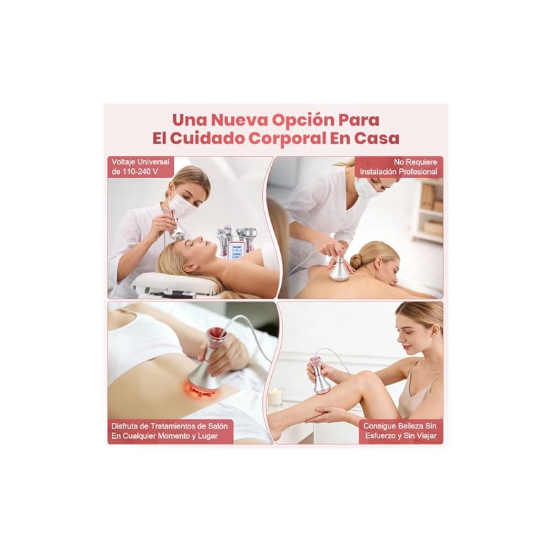 6 En 1 Máquina de Belleza, 80K Cavitación RF, Eliminación