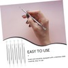 FOMIYES 7pcs Double-headed Extrusion Ring Cleaning Kits Pimple Removers Pimple