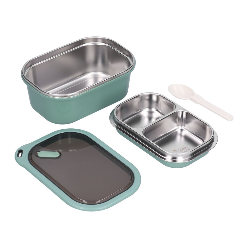 1.2L Stainless Steel Bento Box Doublelayer LeakProof Sealed Food Container