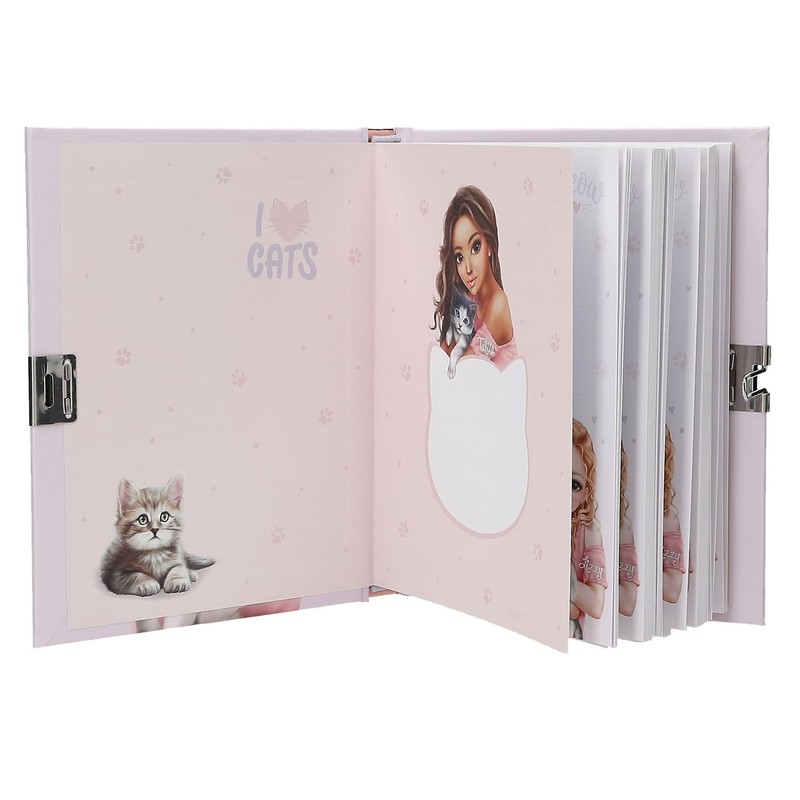 Depesche TOPModel Kitty and Doggy 13569 Diary with Heart Lock