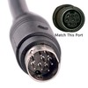 Mini DIN 8 pin Male MD8 to Wire End Connecter