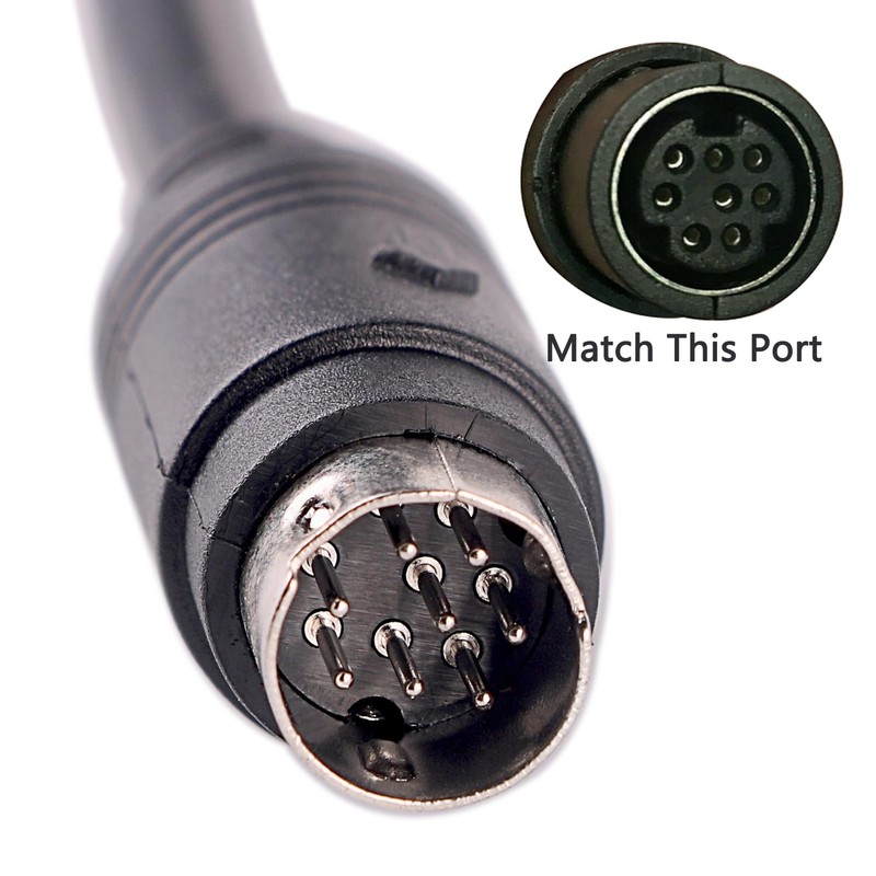 Mini DIN 8 pin Male MD8 to Wire End Connecter