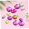 BIUDECO 100 Pcs Rhinestone Art Decor Square Round Shapes DIY