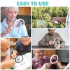 Large Magnifying Glass with Lights,10X 25X 45X Handheld Lighted Magnifier,
