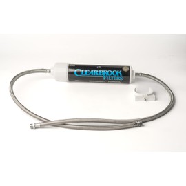 Clearbrook OSF-12 Original Sink Filter, Stainless Steel 3/8 Compression Hoses, Durable Water Filtration System for Kitchens & Bathrooms