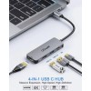Universal QGeeM 4-in-1 USB C Hub Adapter With 4K USB