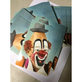 Vintage LOU JACOBS Postcard Ringling Bros Circus Clown Excellent Condition