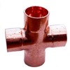 15mm Copper End Feed Equal Copper Cross 4 Way Plumbing