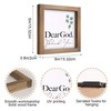Wooden Christian Decor, 6 Inch Dear God Thank You Wood
