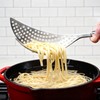 Crescent Pot Strainer Stainless Steel Handheld, Versatile Kitchen Tool for
