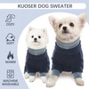 Kuoser Fleece Dog Jumper Warm Dog Pajamas, Thermal Sweatshirt Dog