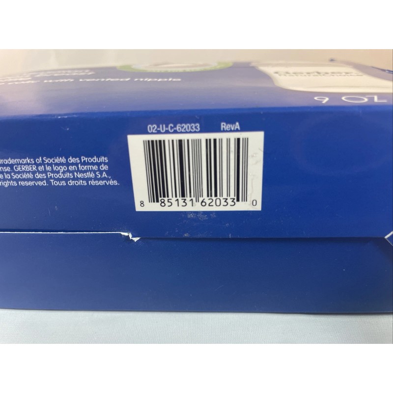 NUK Gerber Natural Choice 3pk Wide Neck Bottle Fast Flow
