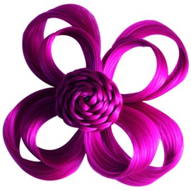 Love Hair Extensions Clip In Flower Hair Accessory, Colour Mauve