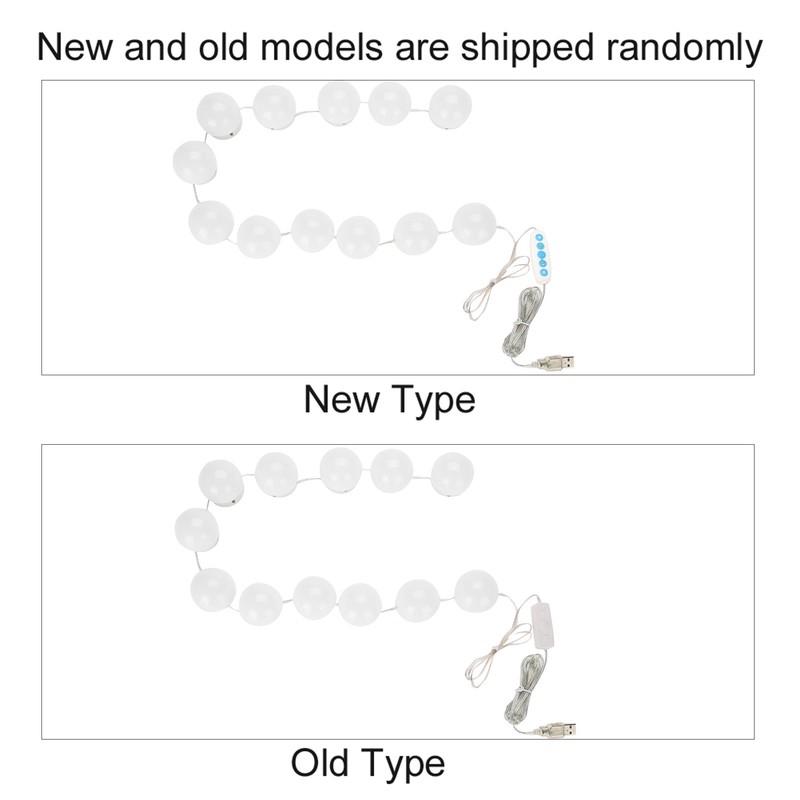 12Pcs LED Mirror Light Lamp Vanity Kit for Makeup Dressing