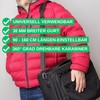 Universal Shoulder Strap, Adjustable Length, Shoulder Pads, Ladder Buckle, Bag