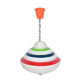 STOBOK Light Up Spinning Tops, Gyroscope Game LED Spinning Activity Toys, Push Down Gyro with Music, Novelty Peg top Hand Spinning Gyro Toy Gift for Kids Party Favors
