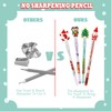 BBTO Christmas Pencils for Kids Gifts Multi Point Stackable Push