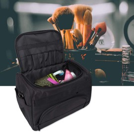 Hairdressing Tool Bag,Large Hairdressing Bag Hair Equipment Salon Storage bag with Shoulder Strap Hairdresser Barber Kit Carry Case with Multiple Layers to Organise Salon Tools Black,38¡Á23¡Á9cm