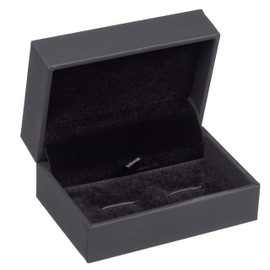 A Pair of Classic Motorbike and Rider Shirt Cufflinks in a GS Cufflinks Box