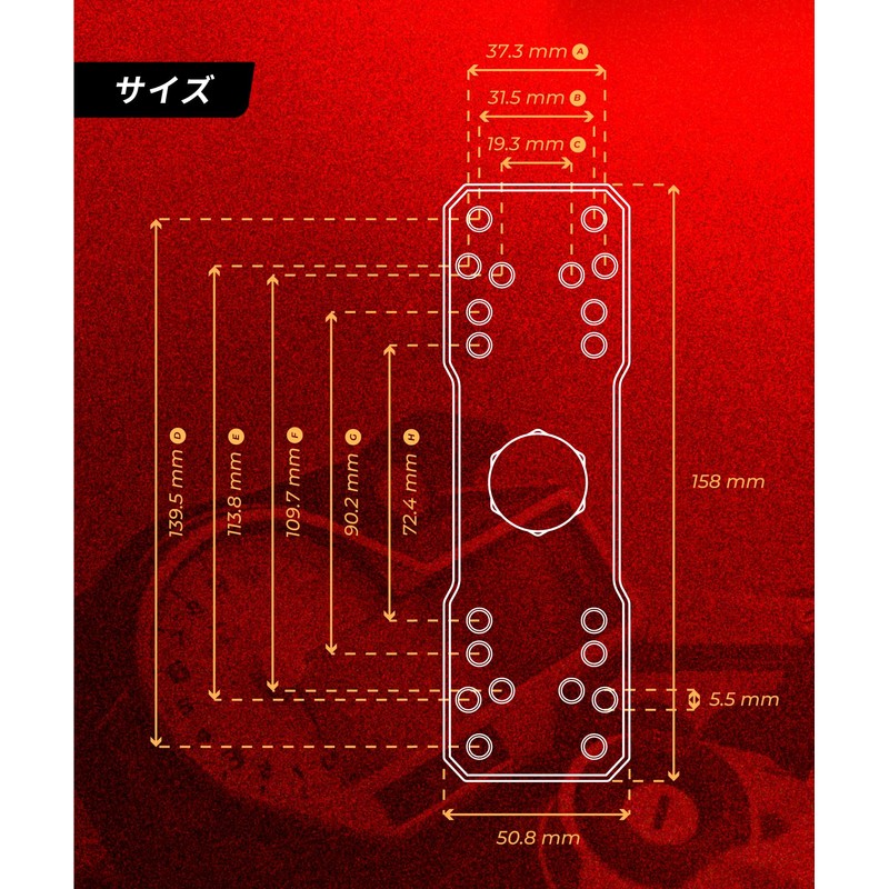 Kaedear Device Mount Base Mount Ball (1")