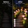 Solar Flower Garden Light for Outdoor Décor – Waterproof Ground
