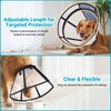 Didopet Dog Cone, Transparent Recovery Collar for Large Medium Small
