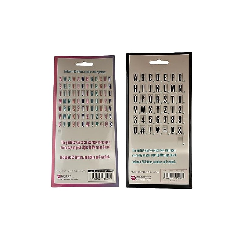 A4 Letter Tiles - 85 Letters, Numbers, and Symbols to