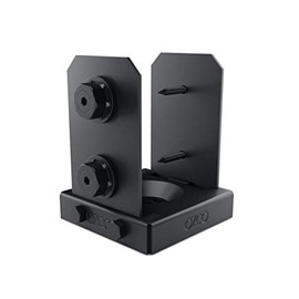 Ozco 4x4 Post Base Kit – Black Powder-Coated Steel, Heavy-Duty Deck & Pergola Post Anchor, Fits 3.5"- 4" Posts, Includes Hardware (1 Pack) 52107