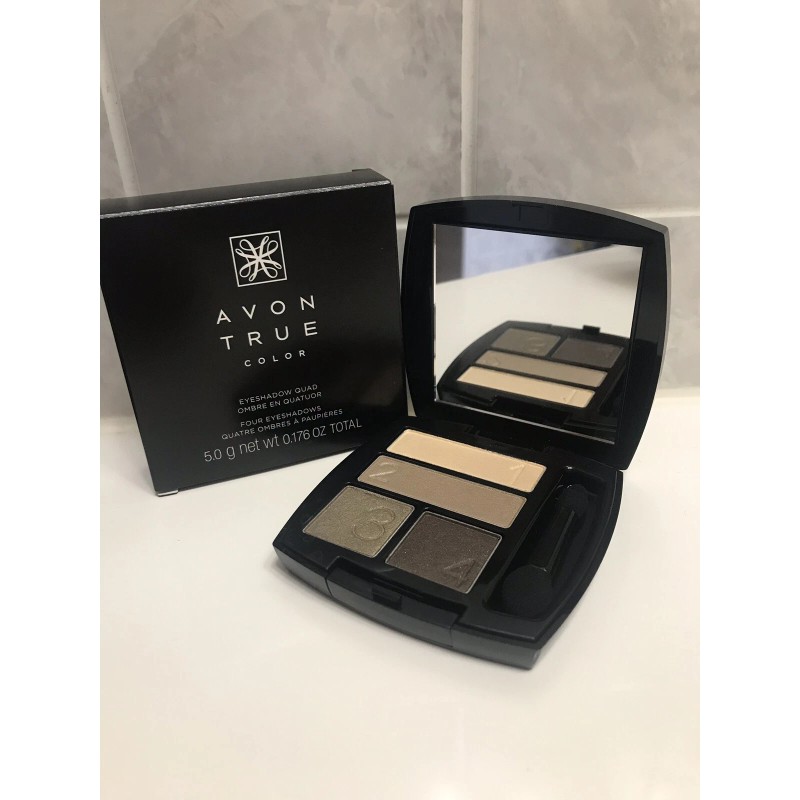 Eyeshadow Avon True Color Eyeshadow Quad In Gilded Metallics NIB