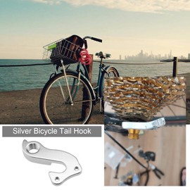 The Lord of the Tools Bike Tail Hook Rear Derailleur Hanger Rear Wheel Mechanical Shift Hook Aluminum Alloy with 2 Screws Compatible with Boardman