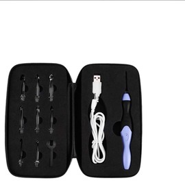 9 In 1 Häkelnadel Set, LED Häkelnadeln Leuchten Stricknadeln Weave Crochet Nähen Werkzeug Zubehör (9 Austauschbare Köpfe 2.5-6.5MM)