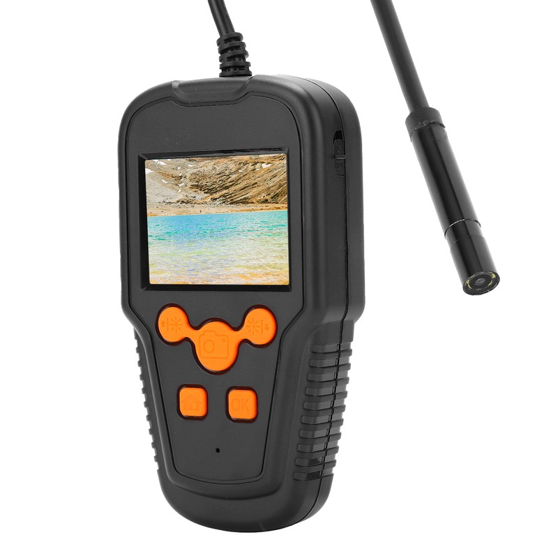 2MP Industrial Endoscope Handheld 2.4in HD Screen Waterproof 8mm Lens