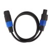 Professional Speaker Cable 3.3ft Long PVC Male Female Quick Twist