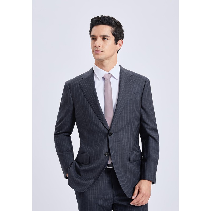 HISDERN Tie Men's Slim Ties for Men Solid Silk Tie