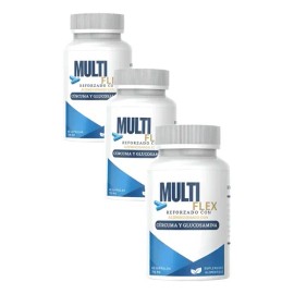 3 Pack Multiflex 60 Caps Suplemento Articulaciones Cúrcuma Sabor Sin Sabor                                                                            