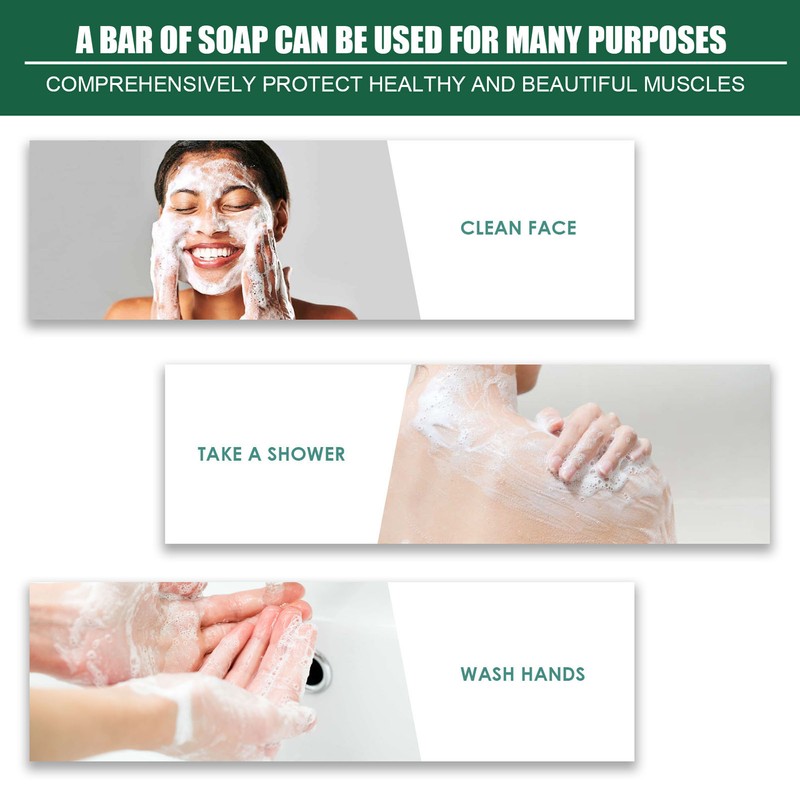 2 Pcs Mite Removal Oil Soap Household Skin Care Acne