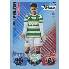 Match Attax 2024 2025 Luis Palma Heritage Trading Card