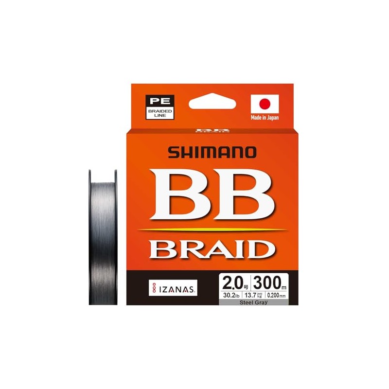 シマノ(SHIMANO) PEライン BBブレイド 300m LD-M74Y 2.0号 スティールグレー
