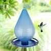 Hanging Transparent Plastic Hummingbird Feeder Outdoor Bird Feeding Device for