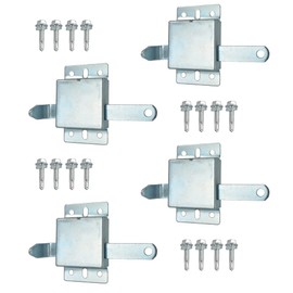 QZATTCAEN Garage Door Side Lock Inside Deadlock for Most Garage Door Galvanized Steel -4pack