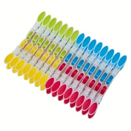 AIMALL 30 PCS Household Clip Seamless Clothes Drying Clip Windproof TPR Soft Rubber Plastic Clip for Laundry