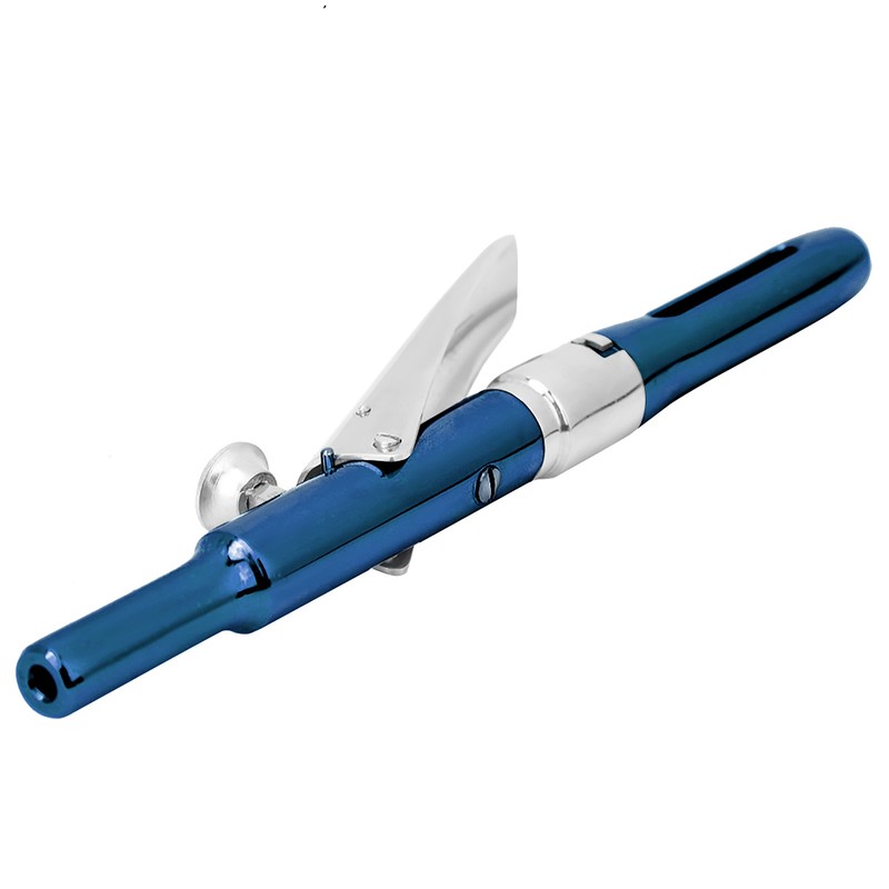 Professional Stainless Steel Dental Aspirating Anesthetic Syringe Surgical Tool (Blue)