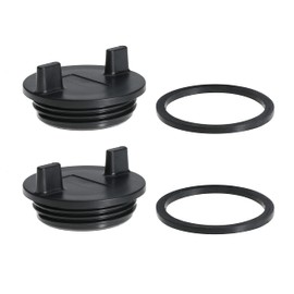 TUELETFU Fuel Deck Fill Cap Replaces 0126DP0BLK for Perko 1313 and 1314 Series for Seachoice 32011 for Ranger Brass Non-Locking Cap 2 Pcs